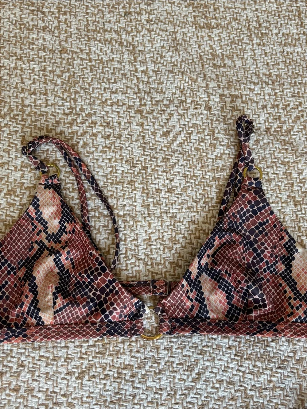 Blackbough Brown and Black Snake-Print Bikini Set - Picture 2 of 13